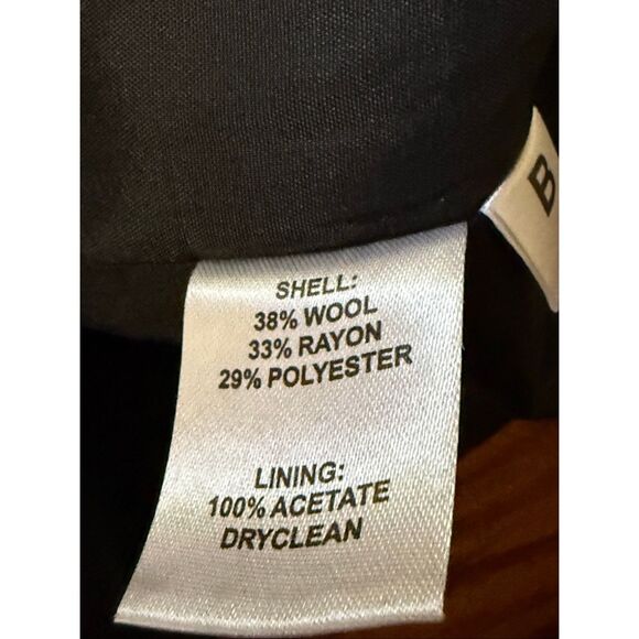 NWT LOFT Black Wool Blend Textured Mini Skirt – Lined, Classic A-Line SZ 0 - Picture 8 of 9